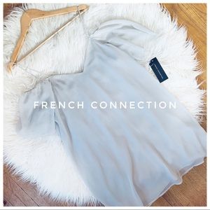 FRENCH CONNECTION NWT silver dress